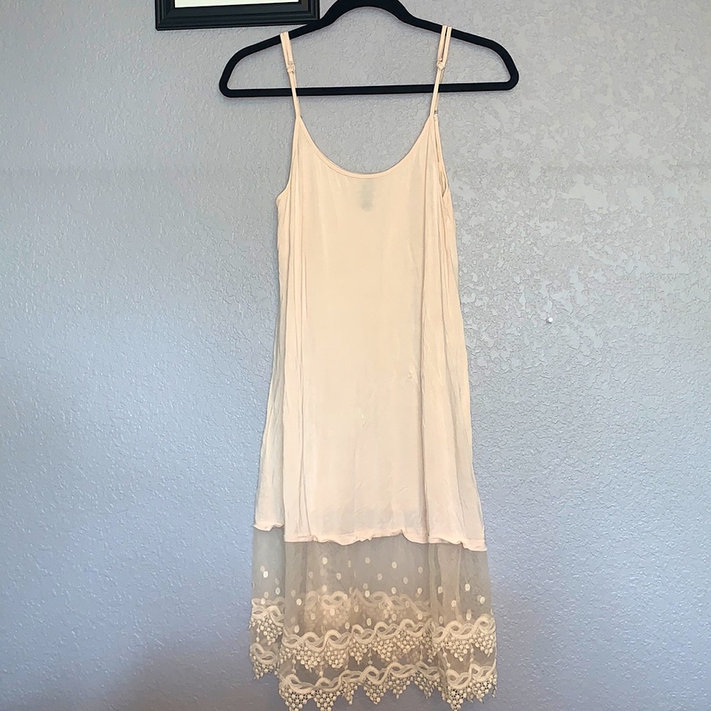 Worn once cream and lace dress slip